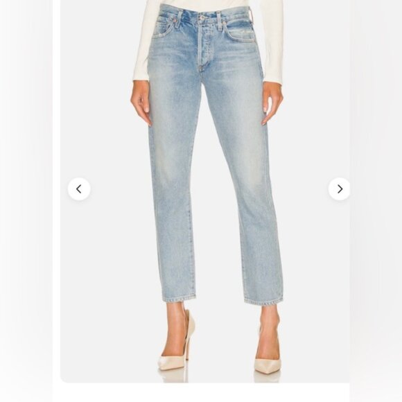 Citizens Of Humanity Denim - Citizens Of Humanity Emerson Slim Boyfriend Woman 32 Blue Sky Distressed Coastal